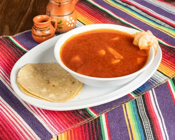 Caldo de Camarones y Pescado at Autentica Taqueria in Miami