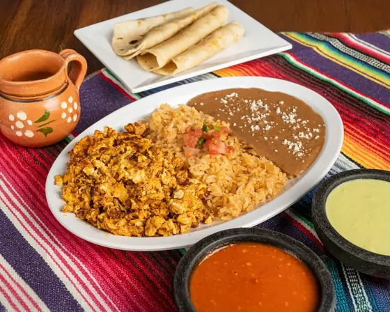 Huevos con Chorizo at Autentica Taqueria in Miami